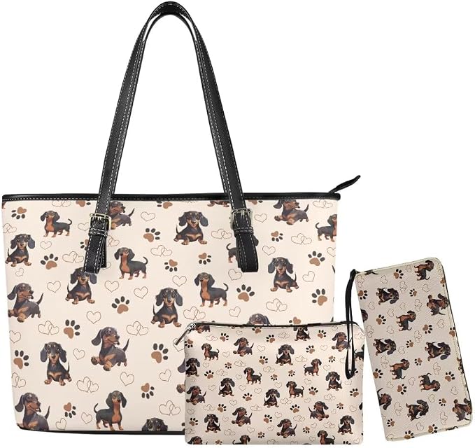 Women Purse Handbags Wallet Sets Leather Shoulder Tote Bag for Women,Top Handle Purse with Wrist Wallet Bag by Unknown