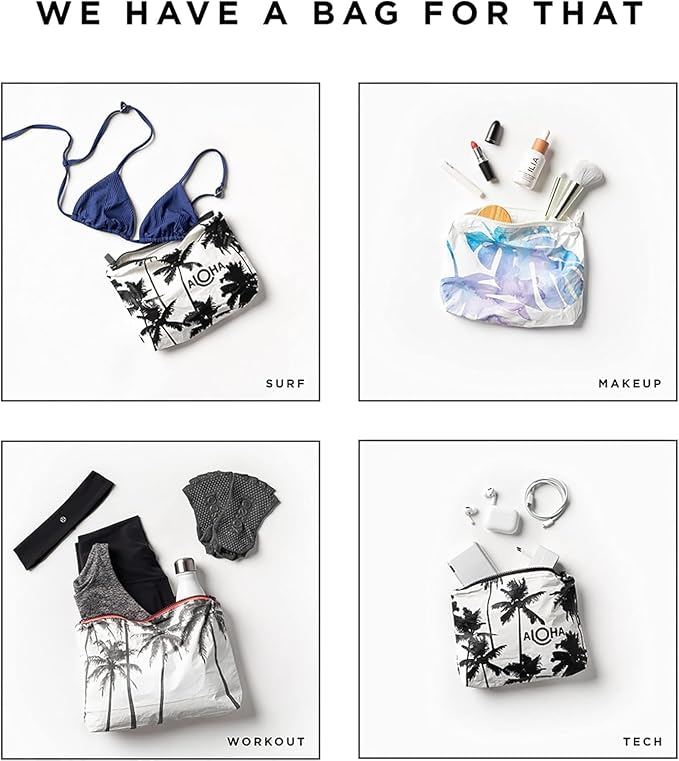 ALOHA Collection Small Pouch | Lightweight, Packable, and Splash-Proof Makeup Pouch | Easy to Clean - Image 5
