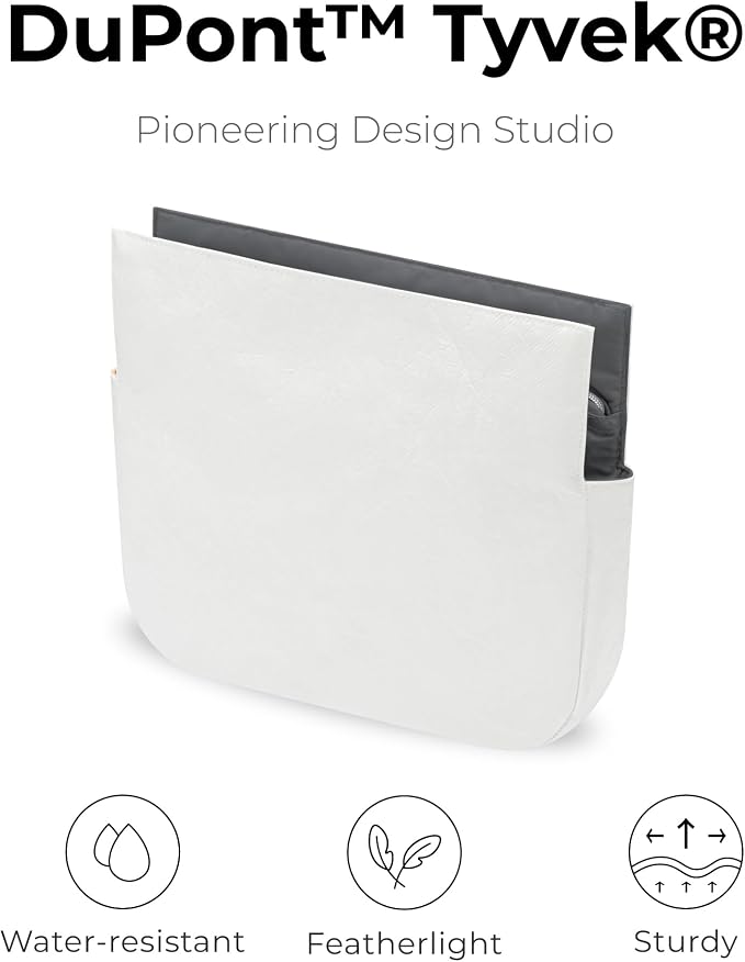 Lightweight Purse Organizer Compatible with HERMES Evelyne 29 | Handcrafted DuPont™ Tyvek®,Slate Gray Purse Handbag Organizer Insert, Precision 1:1 Custom Fit for Work, Travel & Daily Carry - Image 4