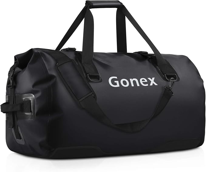 Gonex Extra Large Waterproof Dry Duffel Bag, Roll-Top PVC Gear Bag | Waterproof PVC, Roll-Top Closure, Wet Pocket, Shoulder & Hand Carry, Kayaking, Paddleboarding, Travel by Gonex