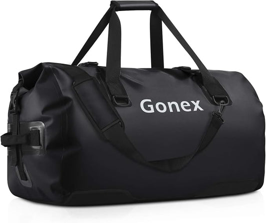 Gonex Extra Large Waterproof Dry Duffel Bag, Roll-Top PVC Gear Bag | Waterproof PVC, Roll-Top Closure, Wet Pocket, Shoulder & Hand Carry, Kayaking, Paddleboarding, Travel by Gonex
