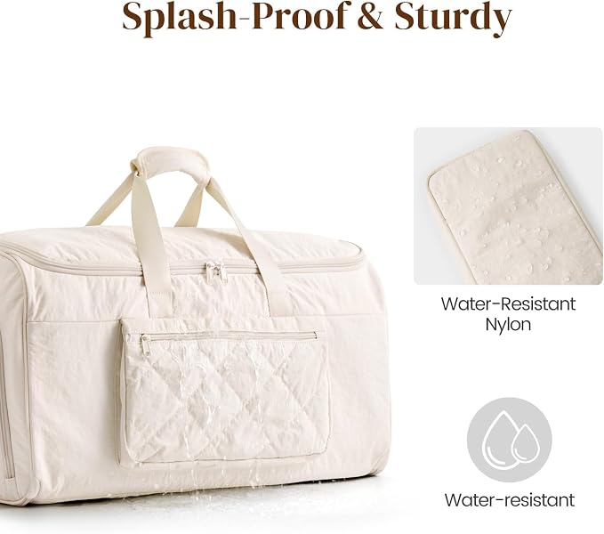 S-ZONE Garment Duffle Bags for Travel Carry on Convertible 2 in 1 Suit Bags Hanging Suitcase with Toiletry Bag 50L - Image 2
