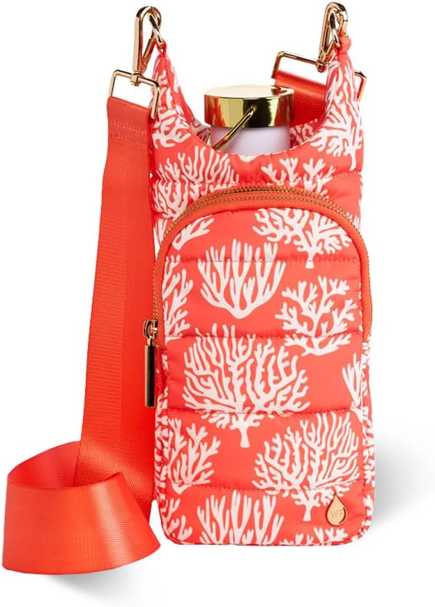 WanderFull® Original HydroBag®, Fits Up to 32 oz Water Bottle Holder with Strap, Gift for Women, Hands-Free Crossbody, Water Bottle Carrier Bag with Phone Pocket by WanderFull