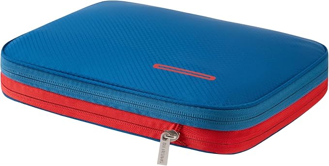Bee Nesting BeeNesting Waterproof Compression Packing Cubes 5/6/8 sets, Large Travel Packing organizers for Carry on Luggage, 2 Sides Expandable Storage Bags (Blue Red, 4L) by BeeNesting