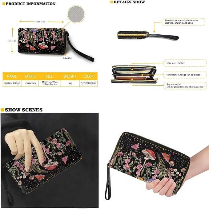 Women Purse Handbags Wallet Sets Leather Shoulder Tote Bag for Women,Top Handle Purse with Wrist Wallet Bag - Image 2