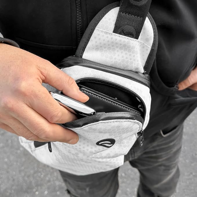 Skunk Eclipse Cross Body Backpack (Atomic White Digital Camo) - Image 9