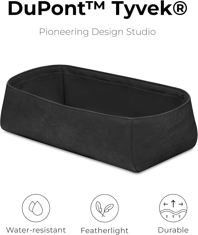 Handbag Organizer Compatible with LV Dopp Kit Toilet Pouch | Handcrafted DuPont™ Tyvek®, Matte Black Purse Organizer Insert, Precision 1:1 Custom Fit for Work, Travel & Daily Carry - Image 4