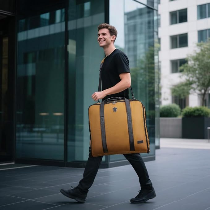 WELKINLAND 2-Suit Carry On Garment Bag for Travel, 30-L Suits Holder Travel Bag, 8-Pocket Garment Bag for Men, Wrinkle-Free Travel Garment Bags for Suits, Durable Suit Carrier Garment Travel Bag - Image 3