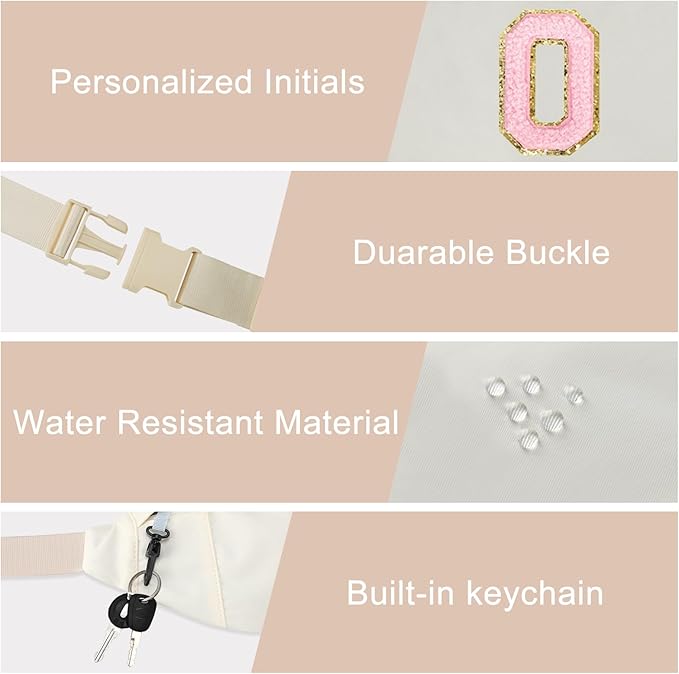 MAXTOP Large Crossbody Fanny Pack with 4-Zipper Pockets,Gifts for Enjoy Sports Festival Workout Traveling Running Casual Hands-Free Wallets Waist Pack Phone Bag Carrying All Phones