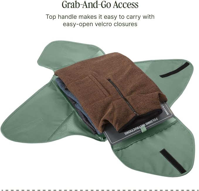 Eagle Creek Pack-It Reveal Garment Folder - Compression Wings - Maximize Luggage Space - Convenient Top Handle - Quick Drying Material - X-Large - Willow Green - Image 5