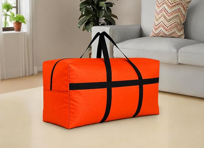 DoYiKe Storage Duffle Bag, Duffel Bag for Travel Orange 60L - Image 8