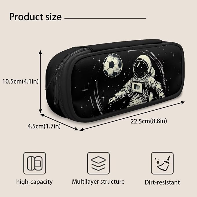 Astronaut Backpack and Lunch Box Set for Boys 8-12 Elementary School Bag Kids Bookbag with Lunch Bag Pencil Case 3Pcs Middle Preschool Bag Set - Image 7