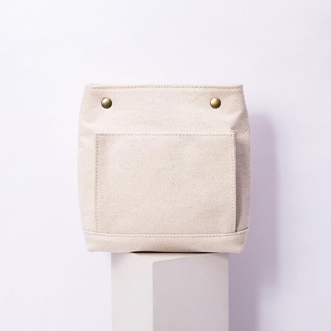 Lightweight Handbag Organizers Insert with Multiple Pockets - Handbag Organizer for Storage and Organization, Cosmetic Bag, Cotton Canvas （XS, Beige） - Image 6
