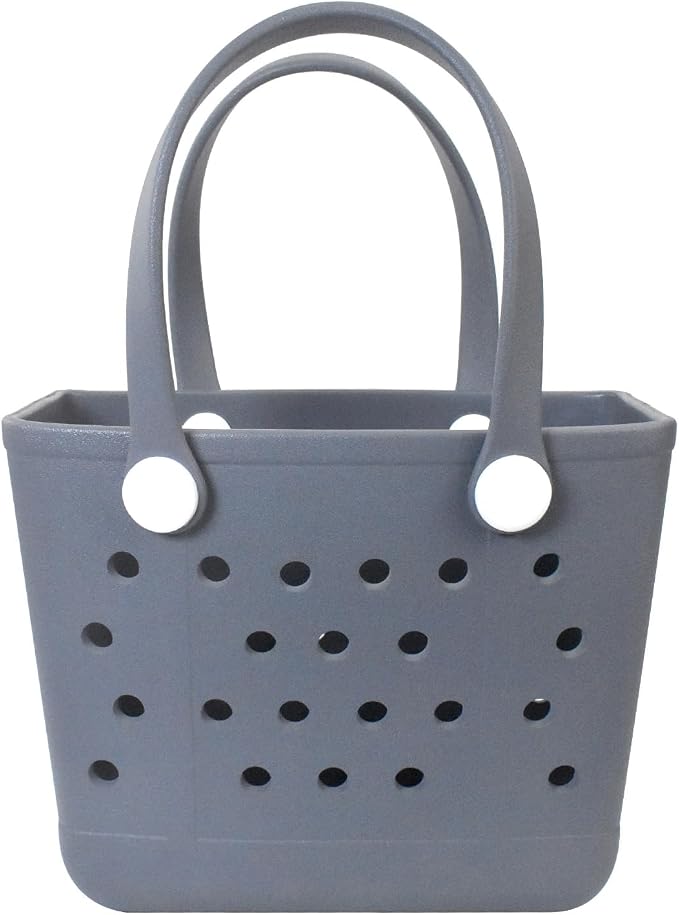 Lightweight Extra large Rubber Beach Bag Small mini Tote Bag for Gym Waterproof medium Open Handbag for Pool Sports by Addoklm