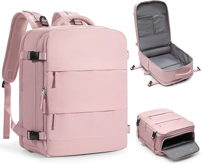 Large Travel Backpack for Women Airline Approved Carry on Backpack for Airplanes Mochila De Viaje Personal Item Travel Bag Spirit Airlines Personal Item Bag 18x14x8 Backpack for Traveling on Airplane by coofay