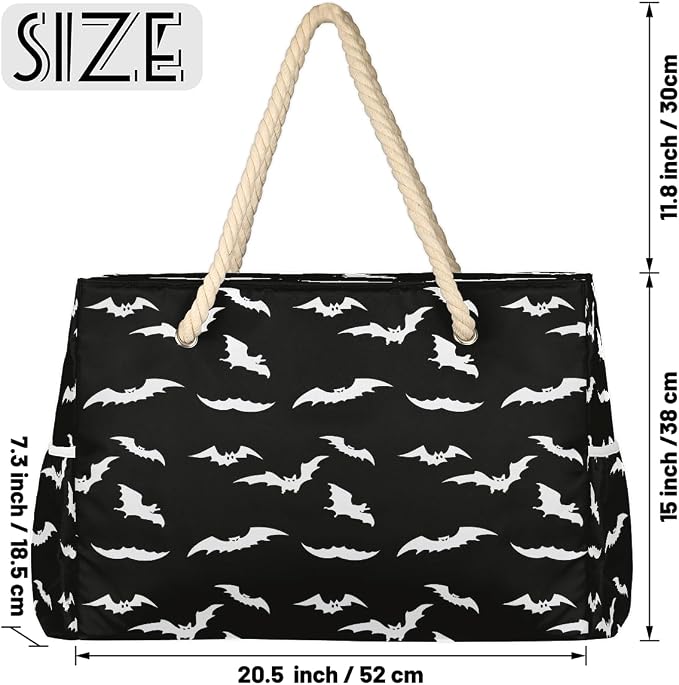Large Beach Bag with Zipper Beach Bags for Women Water Resistant Swim Pool Bag - Image 4