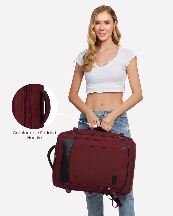 LOVEVOOK Carry on Backpack, 45L Large Travel Backpack for Women Men Airline Approved, Expandable Large Suitcase Backpacks With 4 Packing Cubes, Aer Travel Pack 3, Water Resistant Weekender Bag - Image 5
