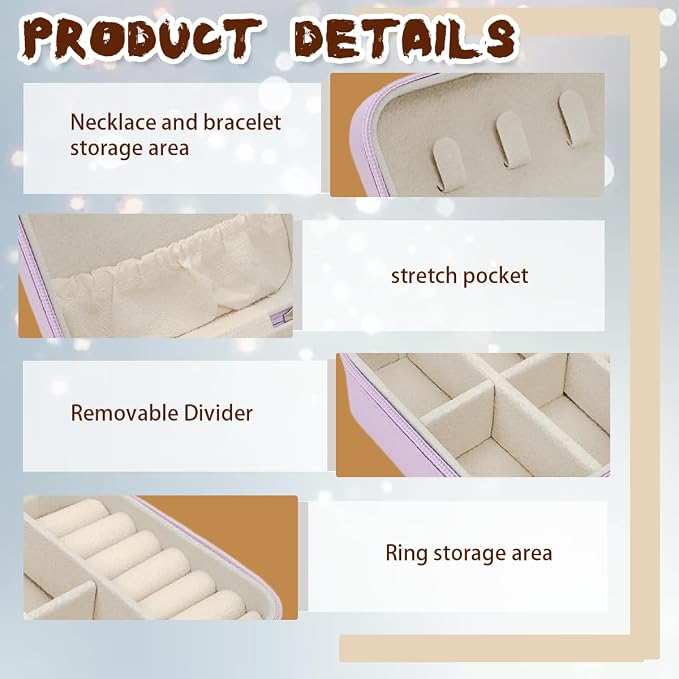 24 Pcs Travel Jewelry Box,Portable Mini Leather Jewelry Case Organizer without getting tangled together for Earrings,12 Colors - Image 5