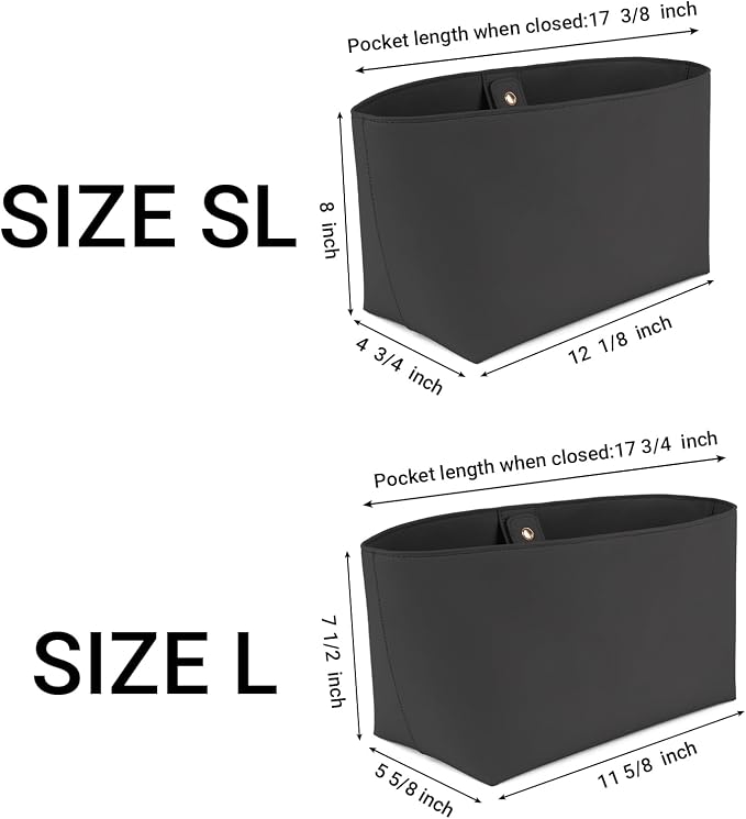 Vegan Leather Tote Bag Organizer Insert,Multi-Pocket Purse Organizers,with 15-Inch Laptop Compatible with LV Neverfull MM、Saint Laurent Tote and More(L) - Image 6