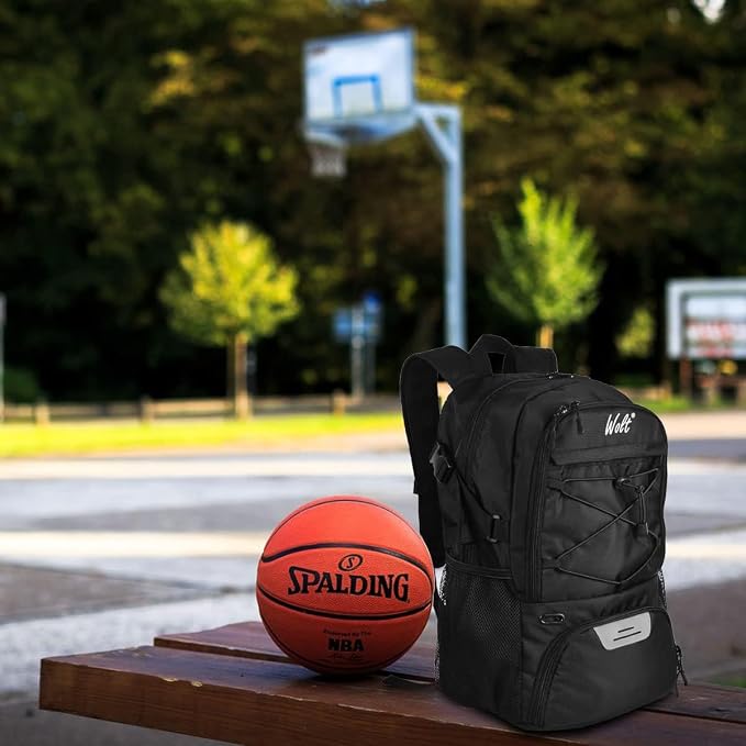 WOLT Basketball Backpack Large Sports Bag with Separate Ball Holder & Shoes Compartment, Best for Basketball, Soccer,Gym - Image 7
