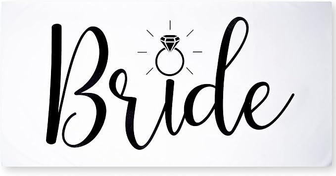 Ethisa Bride Beach Towel for Honeymoon and Bachelorette Party - Classic Design for Beach Bachelorette Party - Mrs Beach Towel for Bride To Be - Just Married Beach Wedding and Engagement Gift - 60"x30" by Ethisa