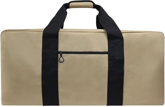 150L Large Duffle Bag for Travel 37” Diffle Bag for Overnight Weekender Camping, Storage for Men Women, Earthy Tan by HOME