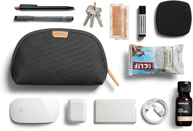 Bellroy Classic Pouch, Everyday kit, Leather and Woven Fabric (pens, Cables, Cosmetics, Personal Items) - Image 8