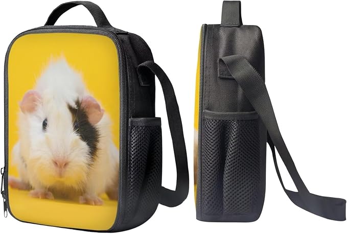 Girls Boys School Backpack with Lunch Box Pencil Case Comfy Padded Lightweight Guinea Pig Backpack Set Kids Cute Bookbag Insulated Lunch Bag Student Large Capacity Daypack 17 Inch - Image 4