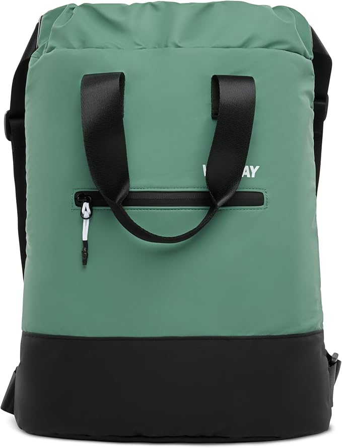 VOORAY 23L Flex Cinch Drawstring Backpack, Sage – Lightweight Travel Bag, Sports Gym Backpack for Women & Men, Weekender Bag - Image 2