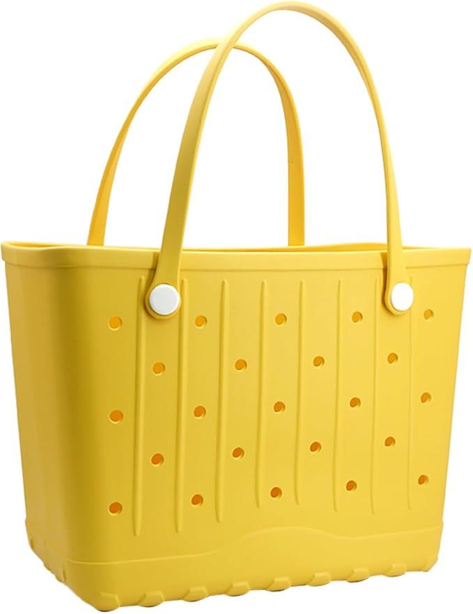 GBB Rubber Large Beach Tote Bag Portable Travel Bag Waterproof Travel Handbags for Beach all Purpose Storage Bags by GBB