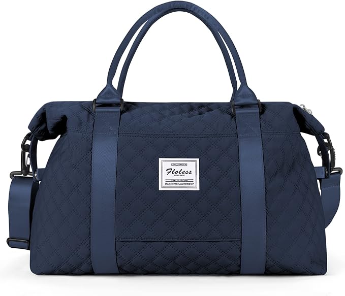 Travel Duffel Bag, Carry On Overnight Weekender Bags for Women | Travel Bag with Wet Pocket & Trolley Sleeve, For Spirit Airlines 18x14x8 Personal Item Bag - Image 8