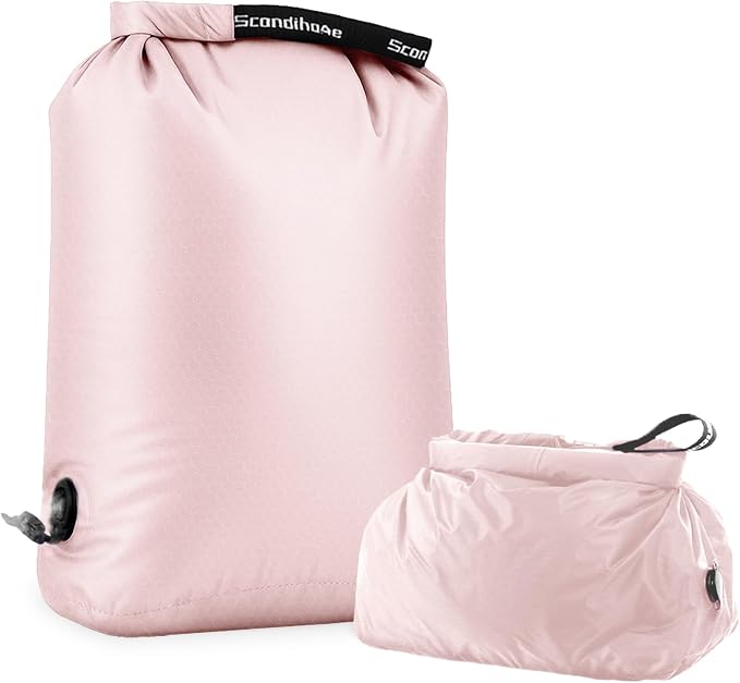 Travel Laundry Bag, Pump-free Vacuum Compression Dirty Clothes Bag, Large Reusable Waterproof & Washable Laundry Bag, Wet and Dry Bag, Ideal for Suitcases, Laundromats (1 Pack) Pink by EPEDAL24