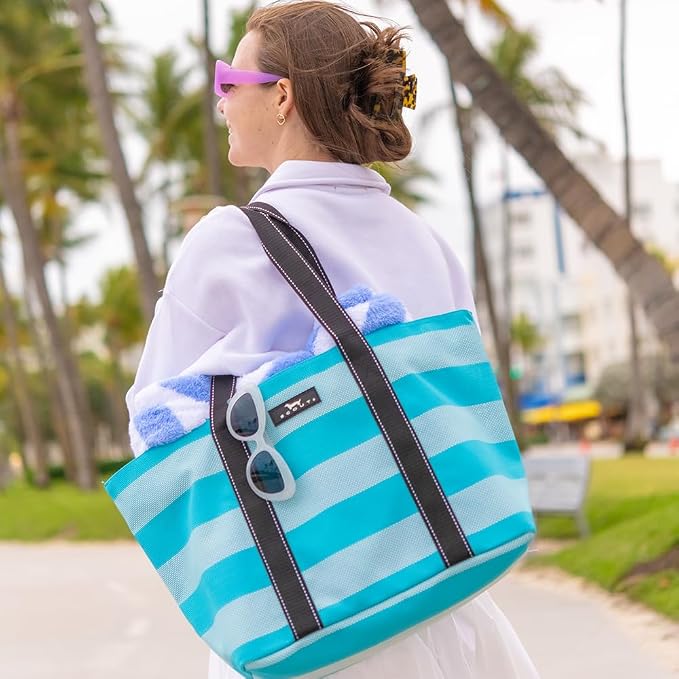 SCOUT Joyride - Large Sandproof Beach Bag For Women - Durable Mesh Woven Beach Tote, Pool Bag - Fabric Lets Sand Escape - Image 2