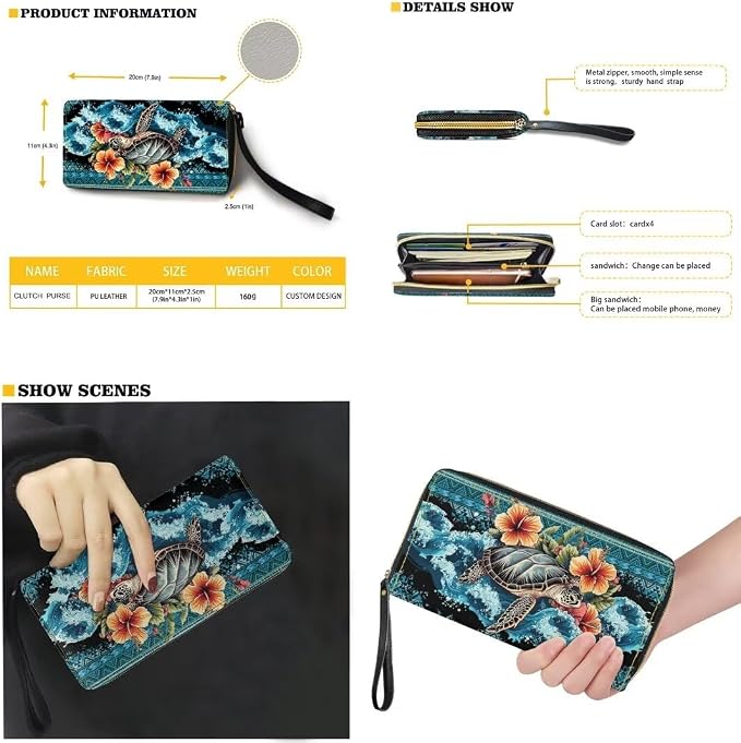 Women Purse Handbags Wallet Sets Leather Shoulder Tote Bag for Women,Top Handle Purse with Wrist Wallet Bag - Image 2