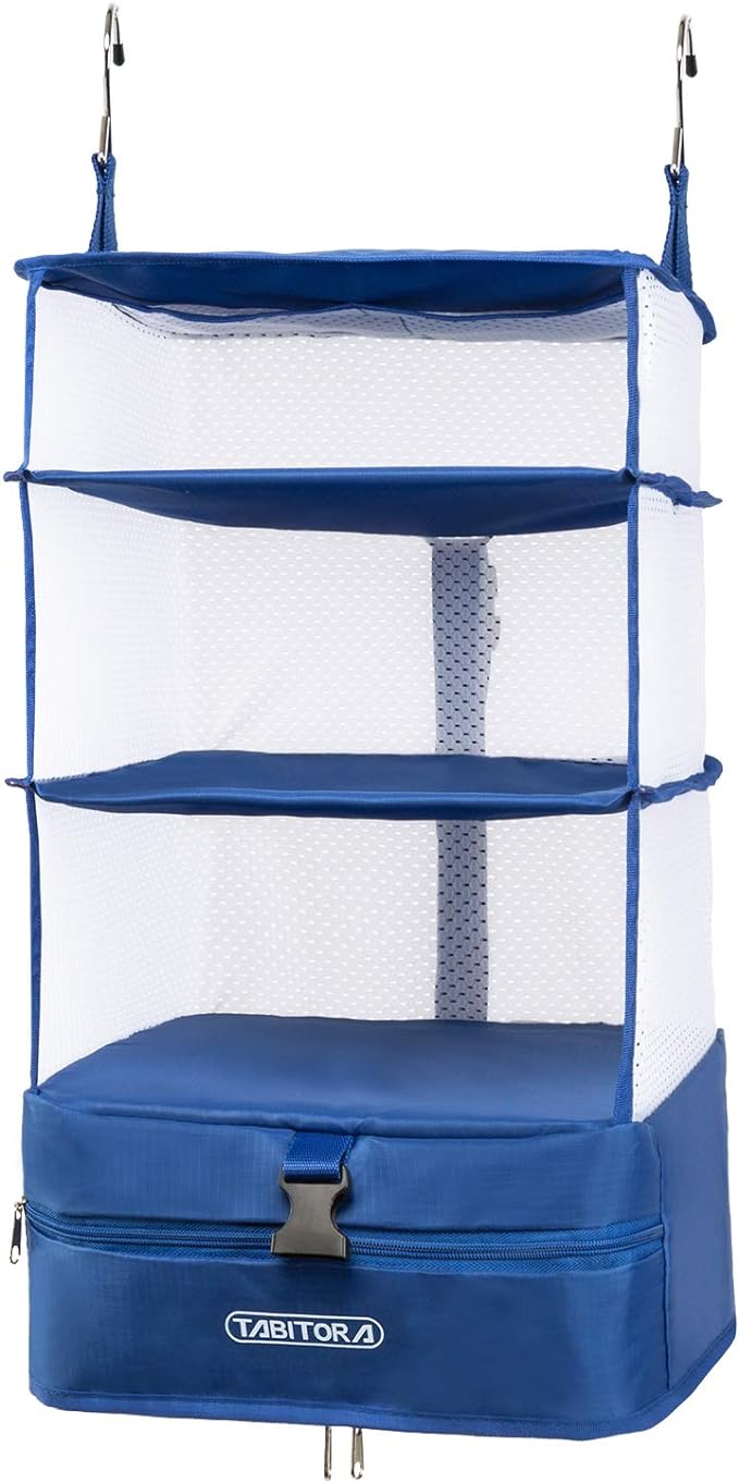 TABITORA Portable Hanging Travel Shelves Bag Packing Cube Organizer Suitcase Storage Large Capacity by TABITORA%EF%BC%9ANewStart%EF%BC%8CNewLife