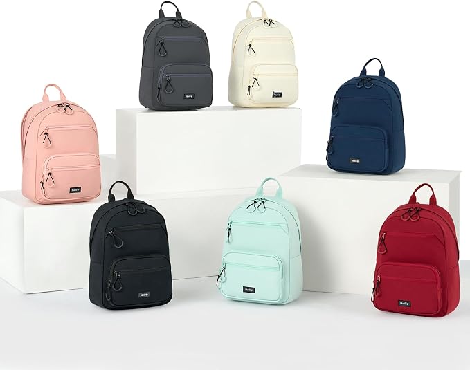 HanTrip Carry On Travel Backpack For Men Women, 13 Inch Small Mini Work Bag Personal Item Backpacks, Camping Back Pack Lightweight Hiking Daypack For Office Nurse Commuter (Offwhite) - Image 9