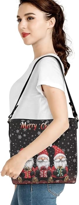 HUGS IDEA Boho Bags for Women Leather Handbag Shoulder Bucket Crossbody Purse - Image 2