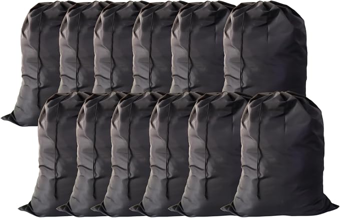 Extra Large Laundry Bag 30"x40" – 12 Pack Drawstring Bags for Family, College, Dorm & Apartment – Heavy Duty Reusable Storage Set – YETHAN - Image 2