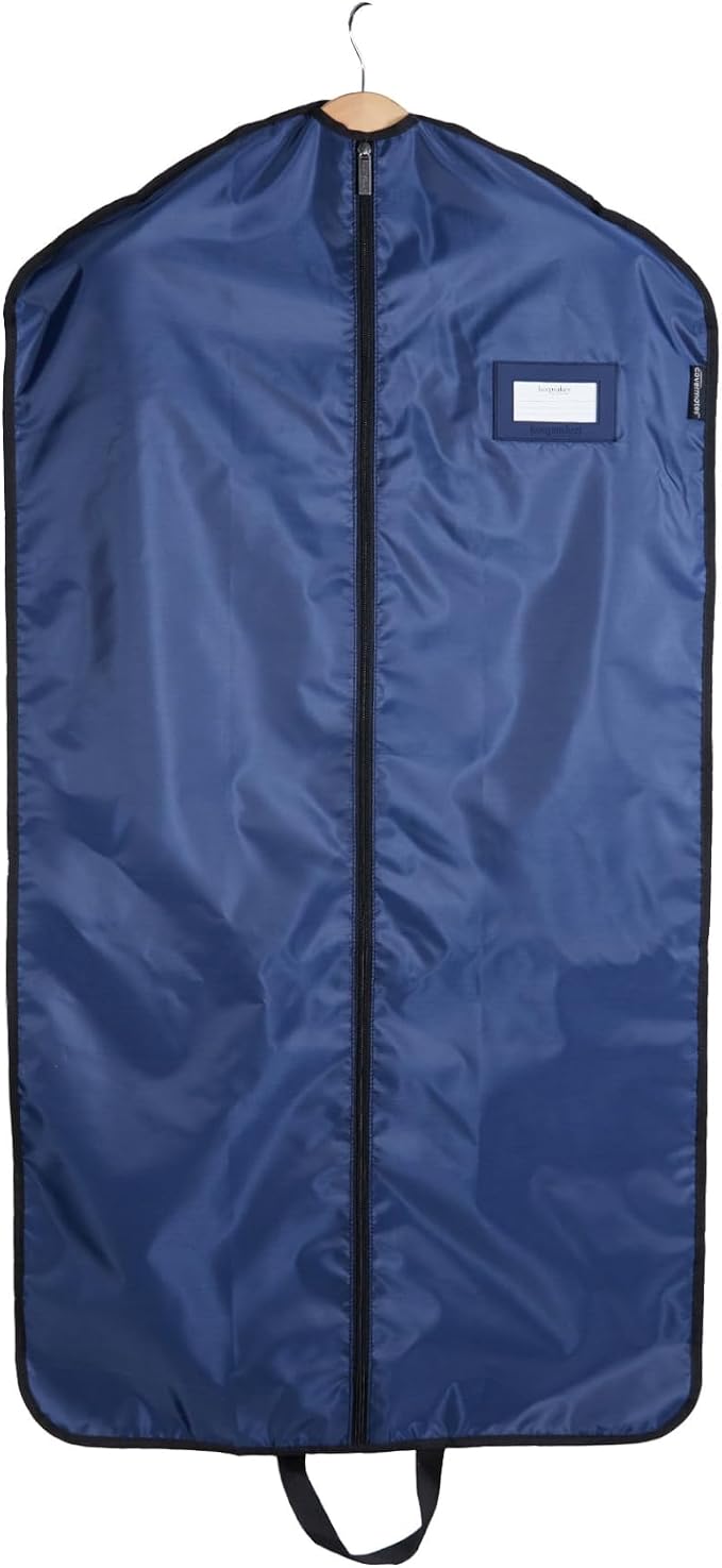 Covermates Keepsakes Garment Bag Set for Closet Storage and Travel – Breathable Suit and Dress Bags with ID Window and Carrying Handles – Heavy-Duty Hanging Wardrobe Protection Set, Blue by Covermates