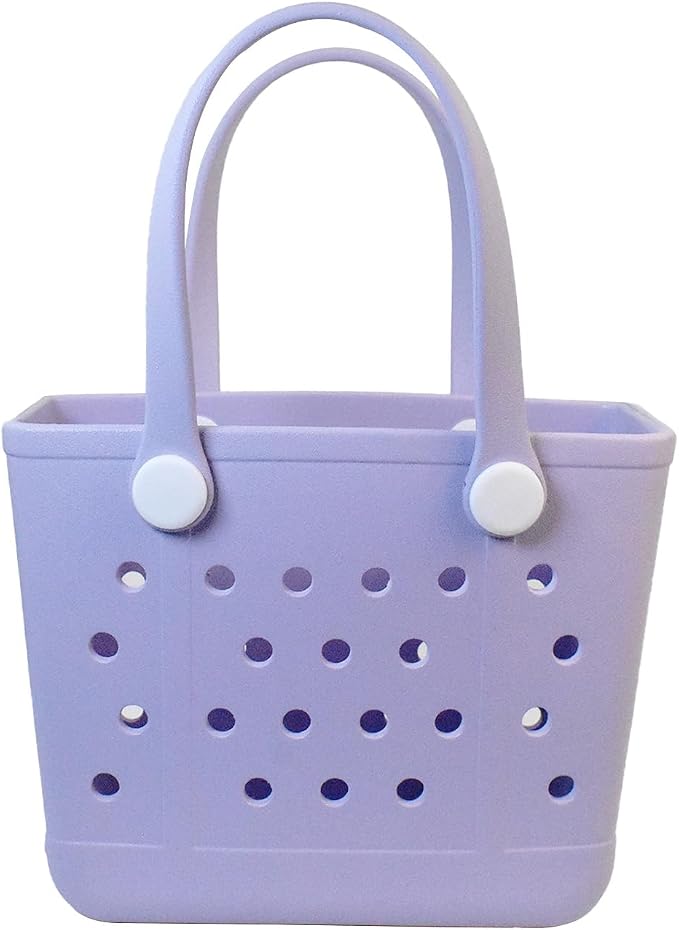 Rubber Beach Bag for Women, Waterproof Travel Tote Bags for Beach | Waterproof Sand-proof Tote Bags with Zipper Pocket, Durable Lightweigh Tote Bag for Outdoor by Unknown