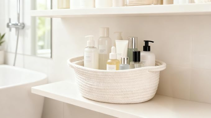 CREVENT Storage Basket for Baby Stuffs, Gift Baskets for Birthday Baby Shower , including a Gift bag with Ribbon - Image 5