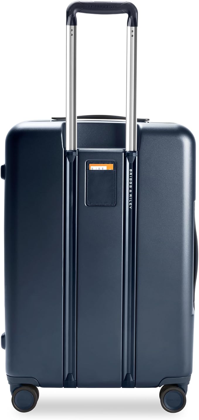 Briggs & Riley 27" Medium Expandable Spinner - Checked Luggage for Travel, Suitcases with Wheels, Hardside Rolling Bag for Men & Women, Self-Repairing Zipper - Sympatico Collection, Navy - Image 8