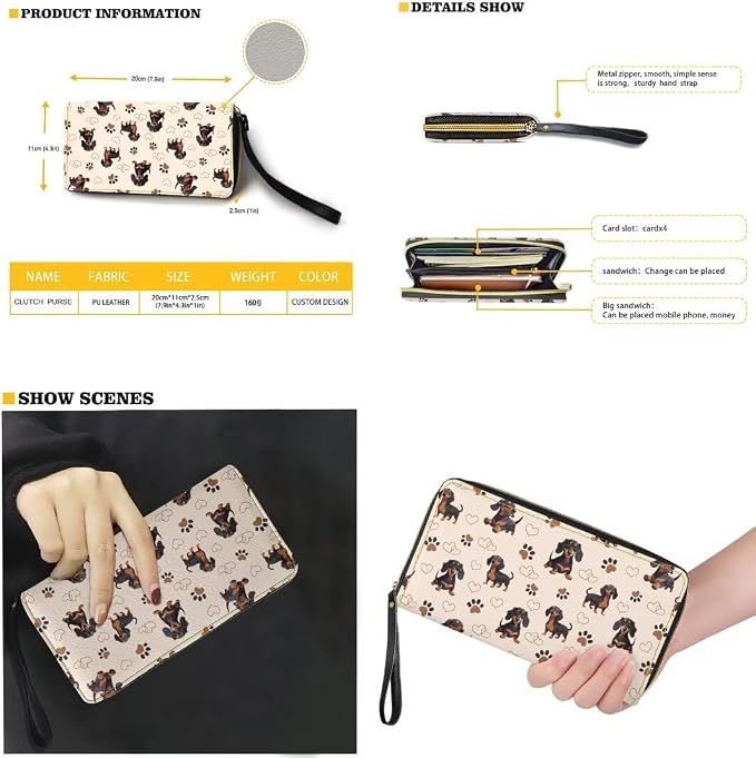 Women Purse Handbags Wallet Sets Leather Shoulder Tote Bag for Women,Top Handle Purse with Wrist Wallet Bag - Image 2