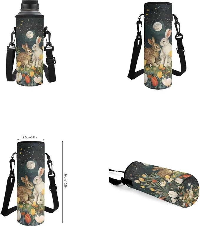 Bunny Backpack and Lunch Box for Girls Grades 3 to 8 Lightweight School Bag for Kids Foldable Insulated Lunch Bag for Elementary School High School - Image 6