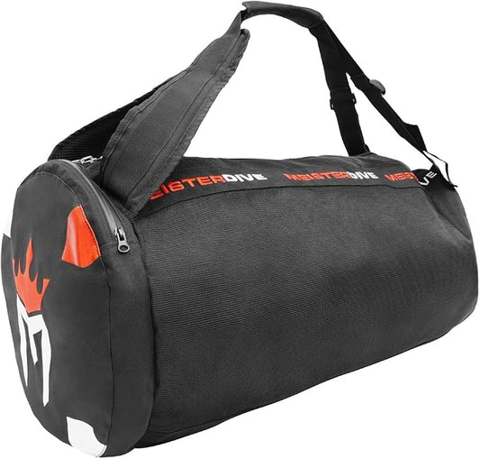 Meister Mesh Duffel Backpack Dive Bag w/Dry Pocket for Scuba & Snorkeling | Breathable oversized chain mesh dive bag, dry pocket for valuables, for wet scuba, snorkel, swim & water sports gear by Meister