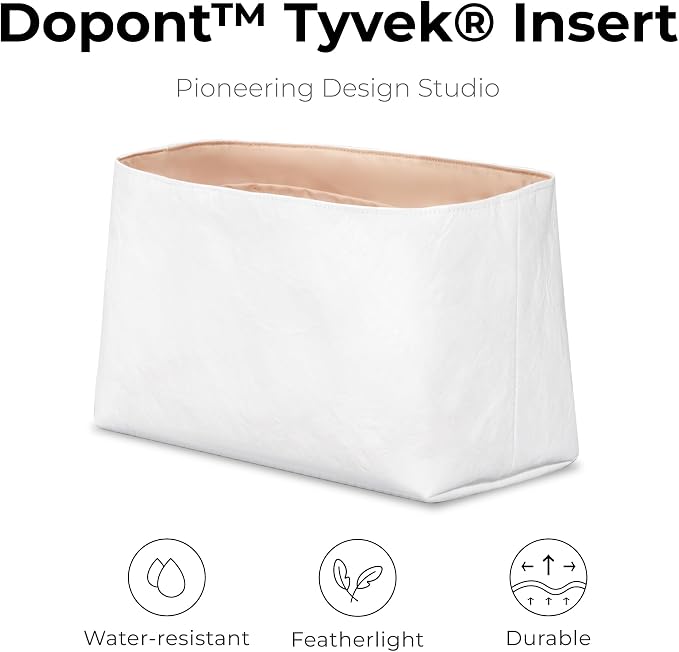 Lightweight Purse Organizer Compatible with LV Nice Mini | Handcrafted DuPont™ Tyvek®, Vanile Purse Handbag Organizer Insert, Precision 1:1 Custom Fit for Work, Travel & Daily Carry - Image 4