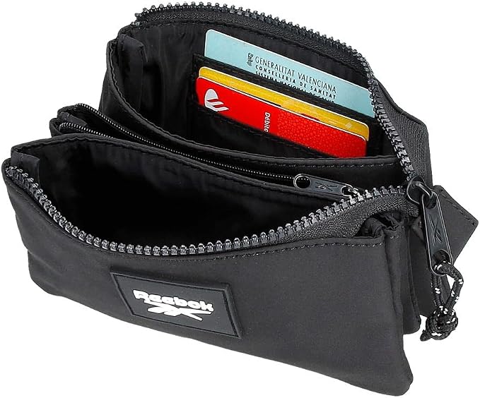 Reebok Elsie Three Compartment Toiletry Bag, Neceser Tres Compartimentos, Black/White, Neceser Tres Compartimentos, Three Compartment Toiletry Bag - Image 4