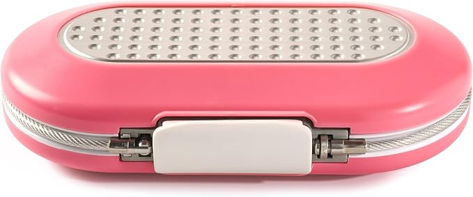 Master Lock Pink Portable Small Lock Box, Set Your Own Lock Combination Portable Safe, Personal Travel Safe for Phone, Passport, Money, ‎5900DPNK - Image 3