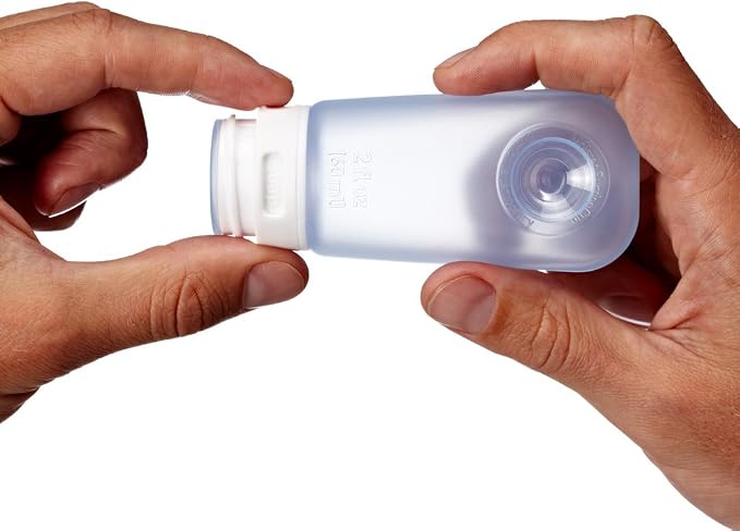 humangear GoToob Refillable Silicone Travel Size Bottles with Locking Cap for Women, 3pks - Image 4