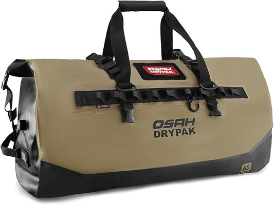OSAH DRYPAK Waterproof Duffel Bag 25L/40L/60L – Heavy-Duty Motorcycle Tail Bag, Roll-Top Dry Bag for Travel, Camping, Boating, Kayaking, Outdoor Adventure by OSAHDRYPAK